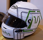 【レーシングギア】ヘルメット用カッティングシート検討